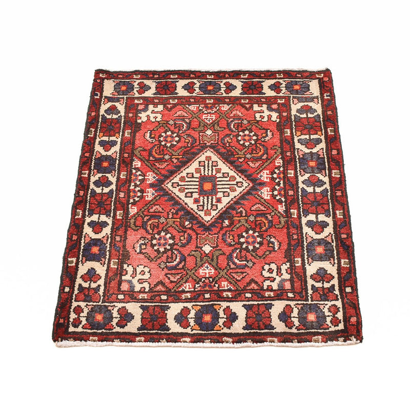Tapis persan - Nomadic - 80 x 66 cm - rouge