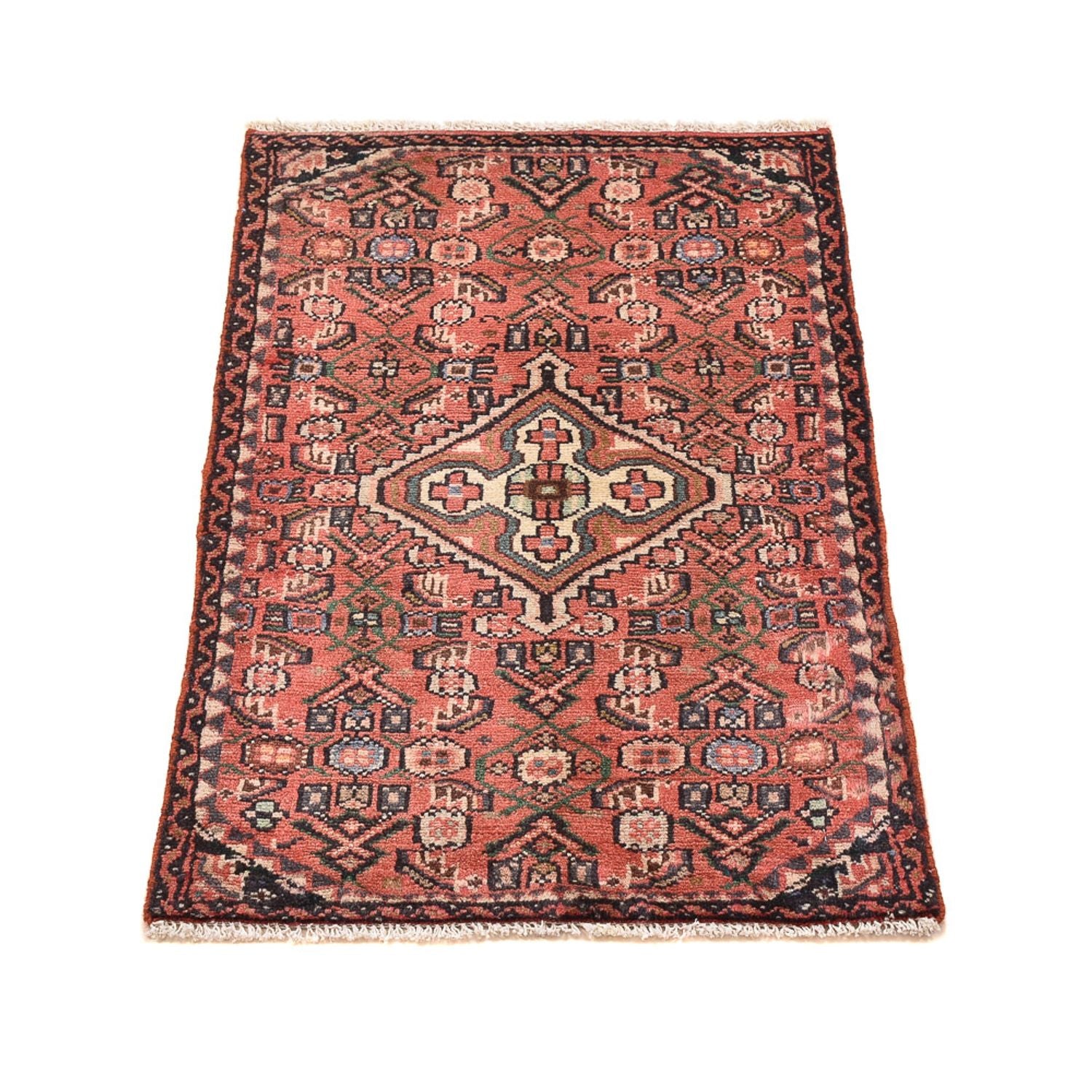 Tapis persan - Nomadic - 75 x 49 cm - rouge clair