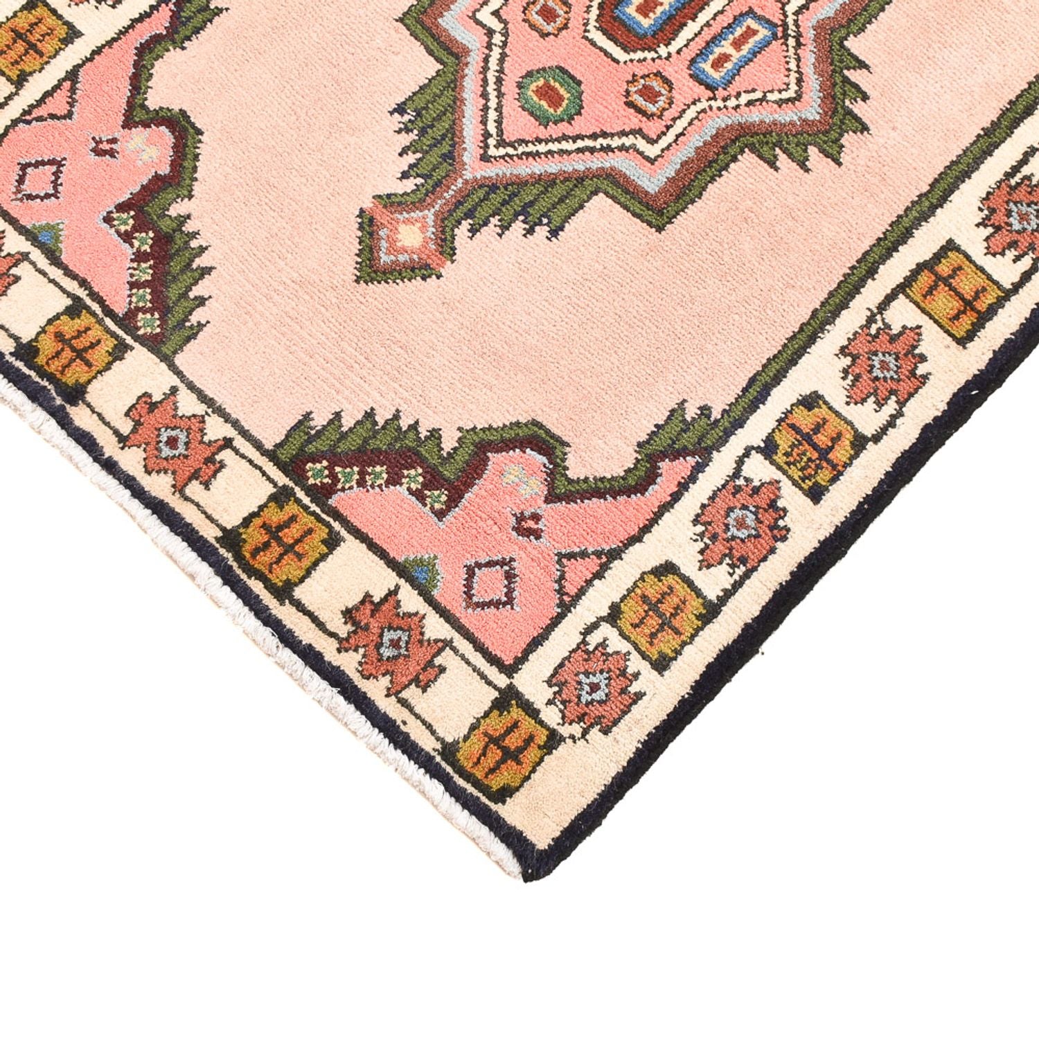 Tapis persan - Nomadic - 92 x 62 cm - rose