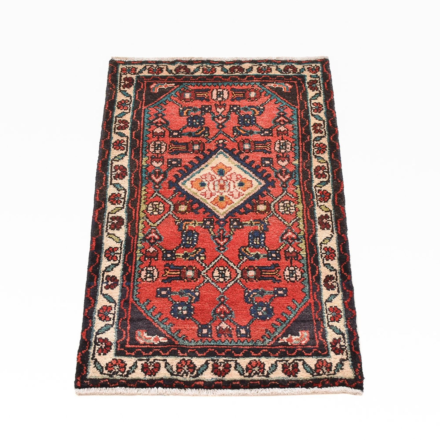 Tapis persan - Nomadic - 96 x 56 cm - rouge