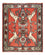 Tapis persan - Nomadic - 78 x 67 cm - rouge
