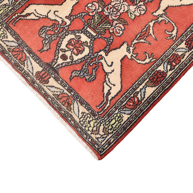 Tapis persan - Nomadic - 78 x 67 cm - rouge