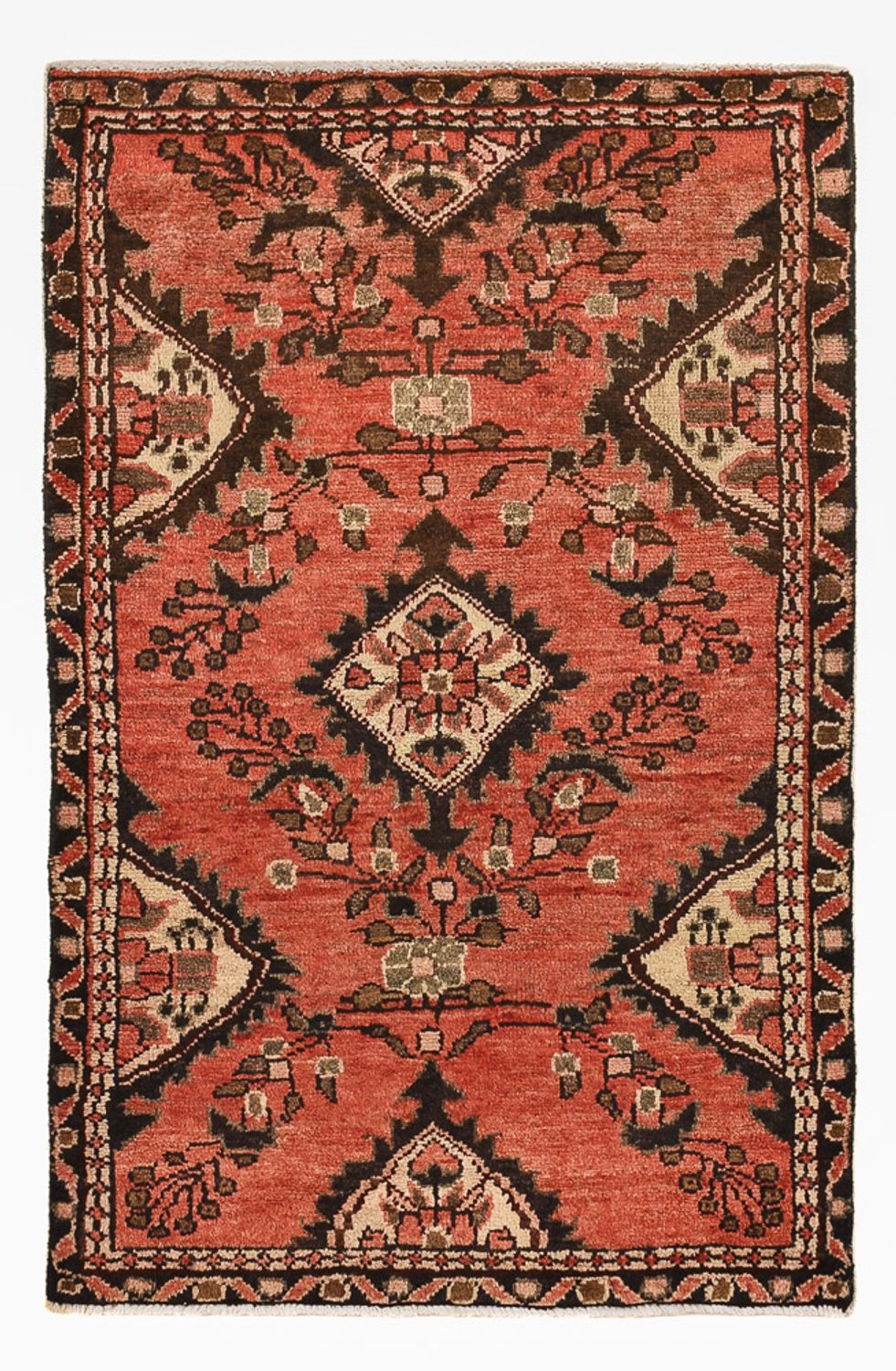 Tapis persan - Nomadic - 95 x 62 cm - rouge