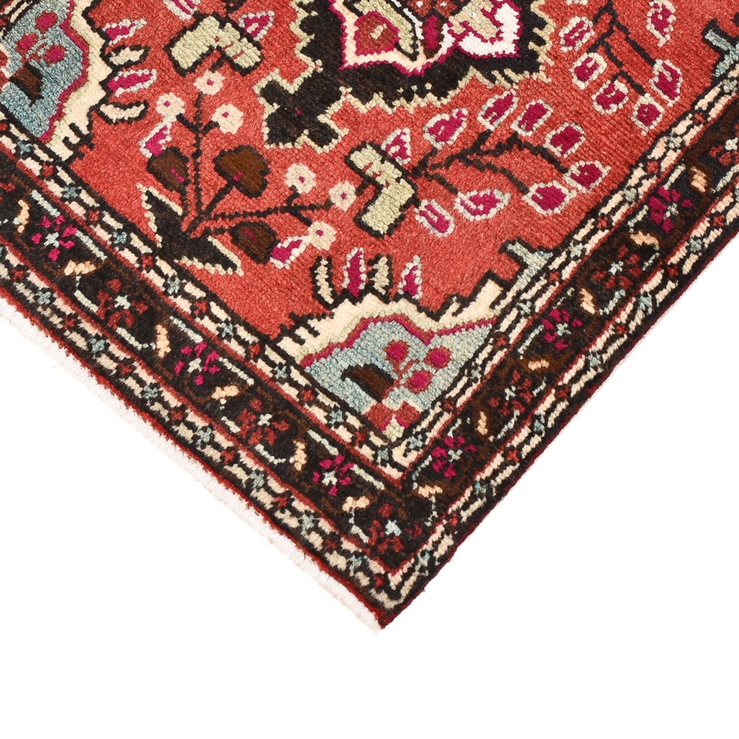 Tapis persan - Nomadic - 70 x 50 cm - rouge clair