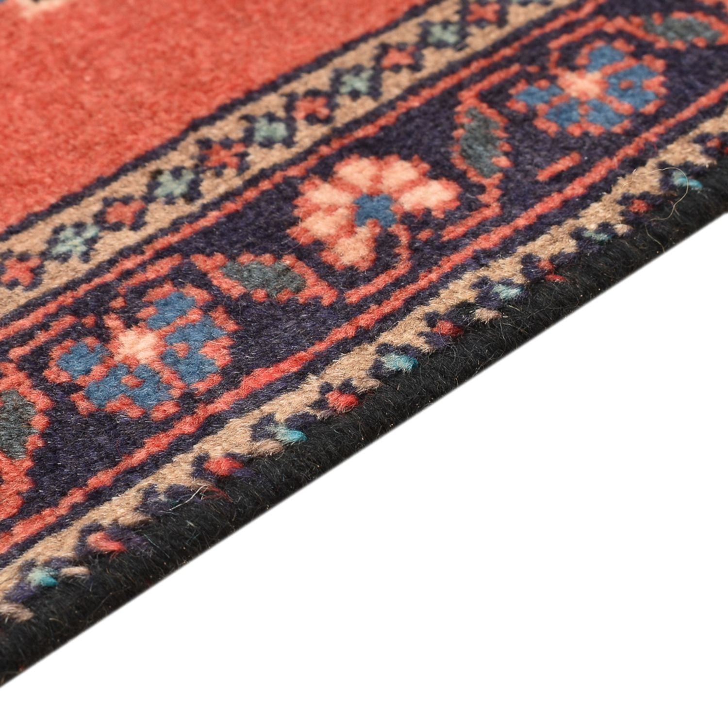 Tapis persan - Nomadic - 55 x 49 cm - rouge