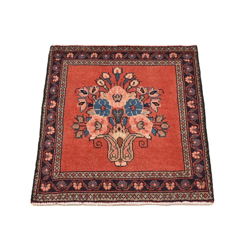 Tapis persan - Nomadic - 55 x 49 cm - rouge