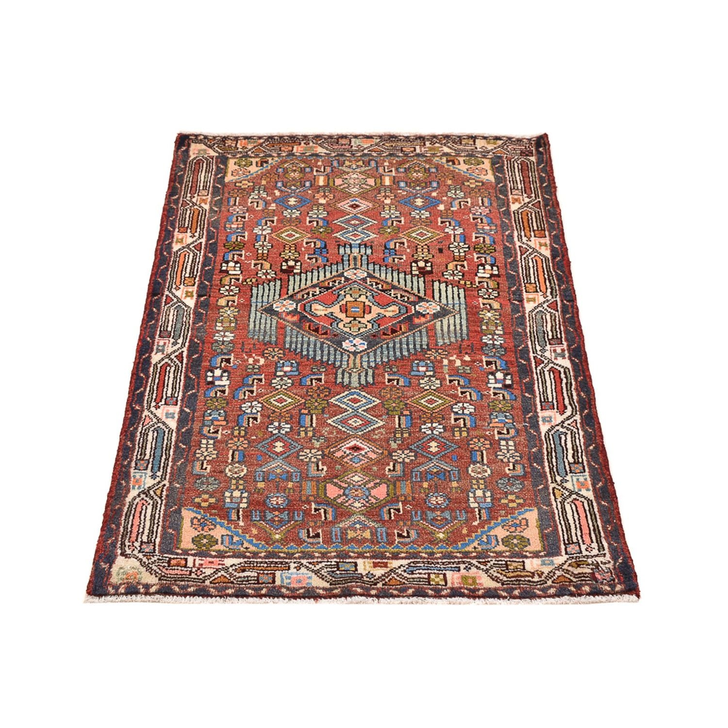 Tapis persan - Nomadic - 110 x 74 cm - multicolore