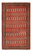 Tapis Turkaman - 127 x 73 cm - rouge