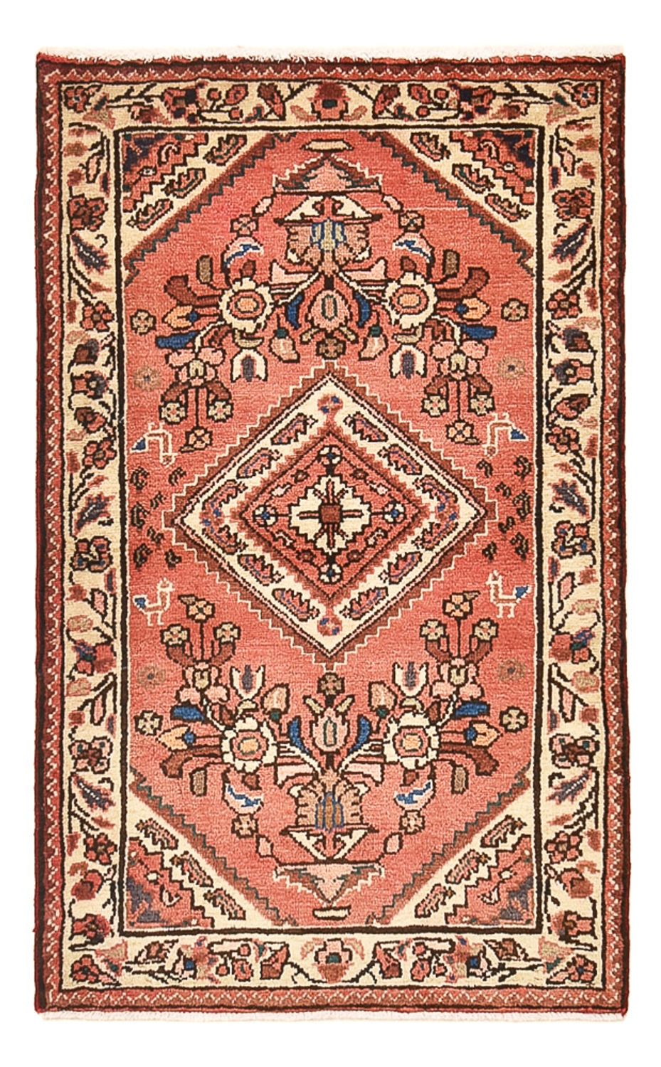 Tapis persan - Nomadic - 121 x 76 cm - rouge clair