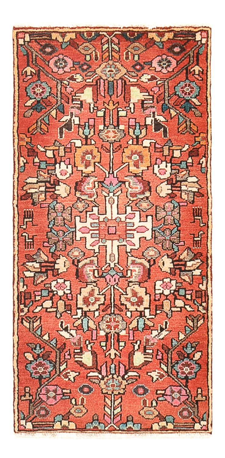 Tapis de couloir Tapis persan - Nomadic - 115 x 55 cm - rouge clair