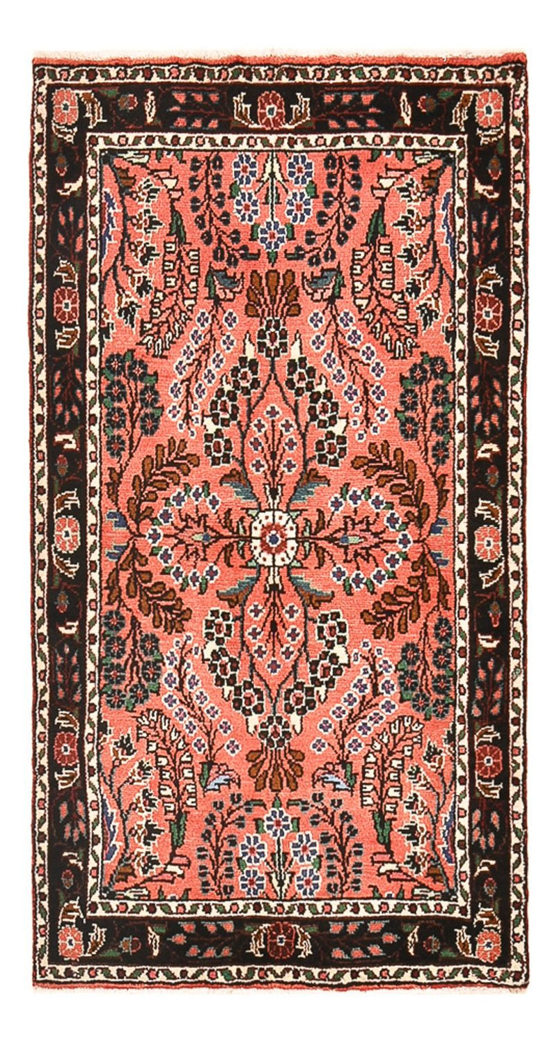 Tapis persan - Nomadic - 139 x 77 cm - rouge clair