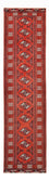 Tapis de couloir Tapis Turkaman - 291 x 73 cm - rouge