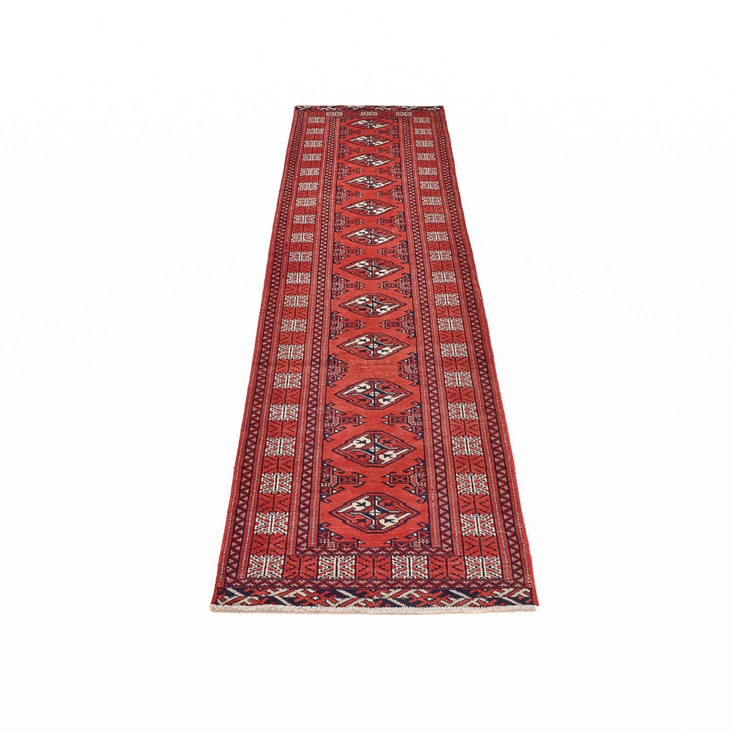 Tapis de couloir Tapis Turkaman - 291 x 73 cm - rouge