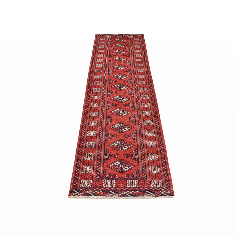 Tapis de couloir Tapis Turkaman - 291 x 73 cm - rouge