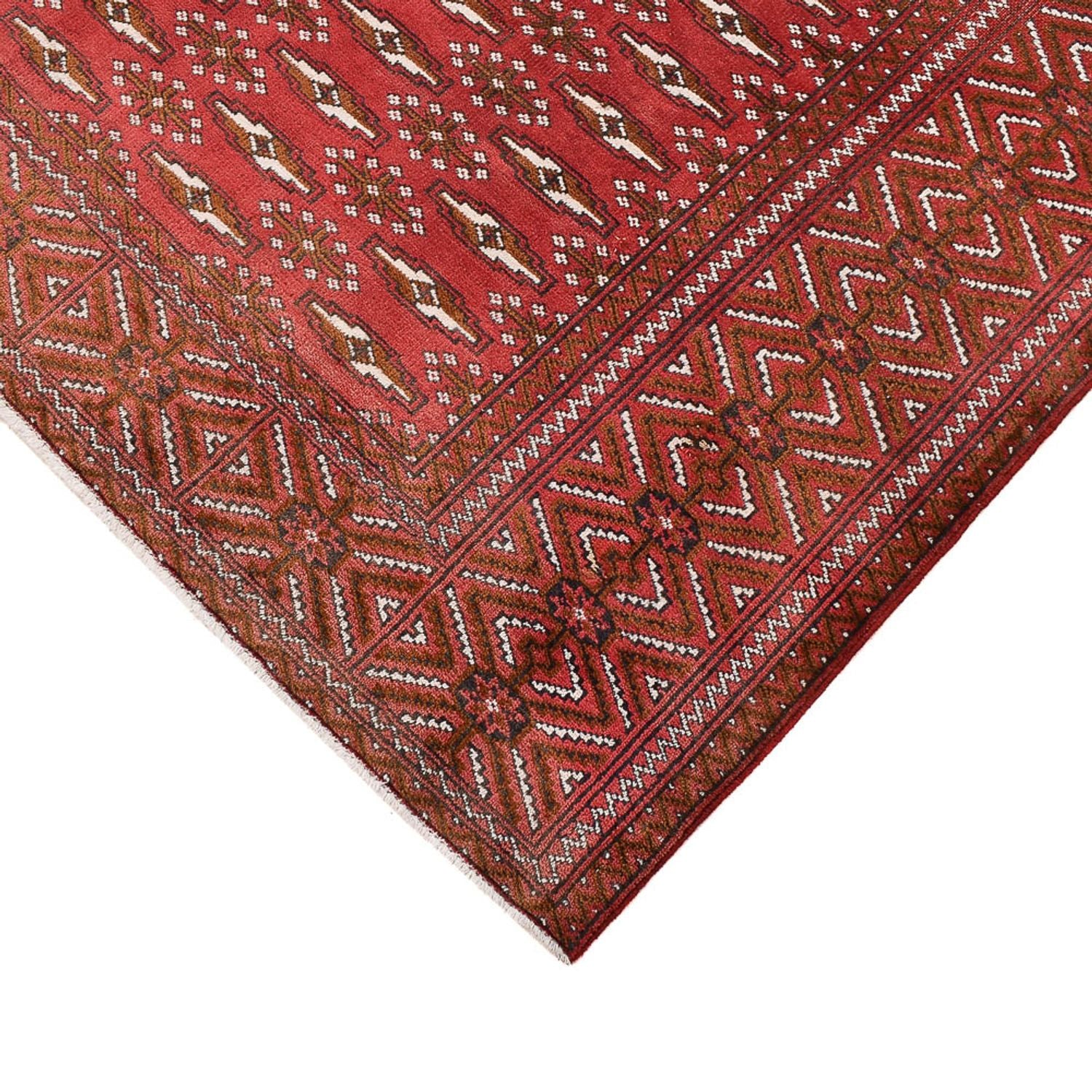 Tapis Turkaman - 280 x 203 cm - rouge clair