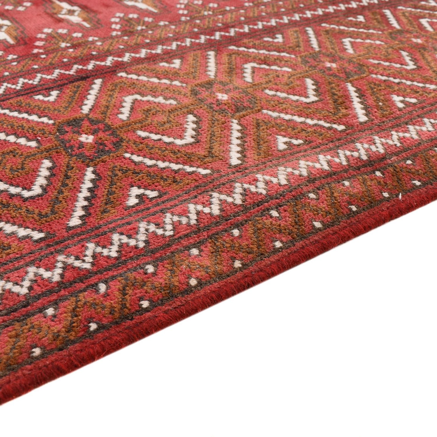 Tapis Turkaman - 280 x 203 cm - rouge clair