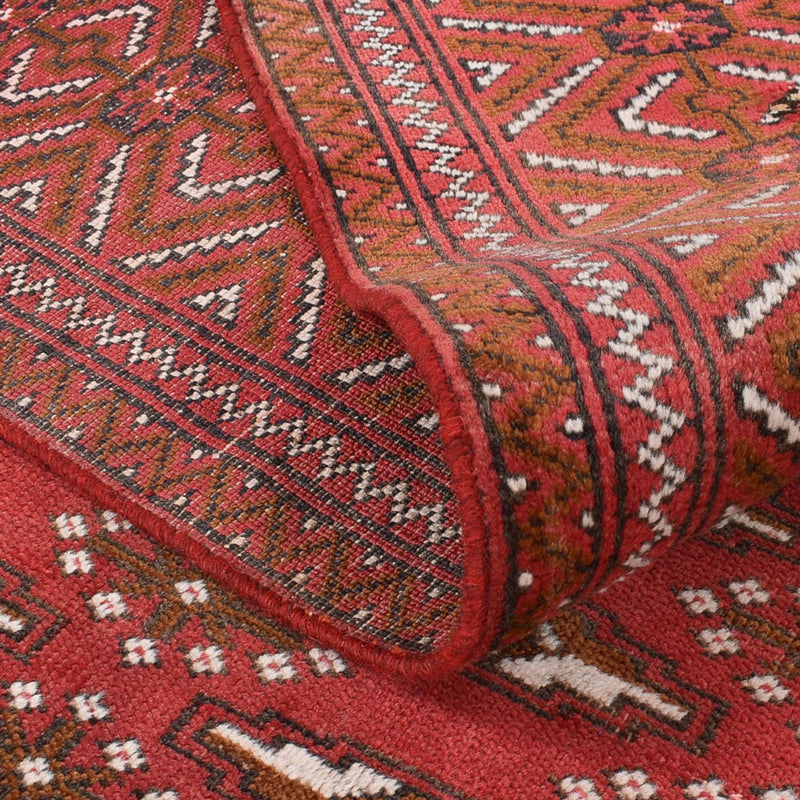 Tapis Turkaman - 280 x 203 cm - rouge clair