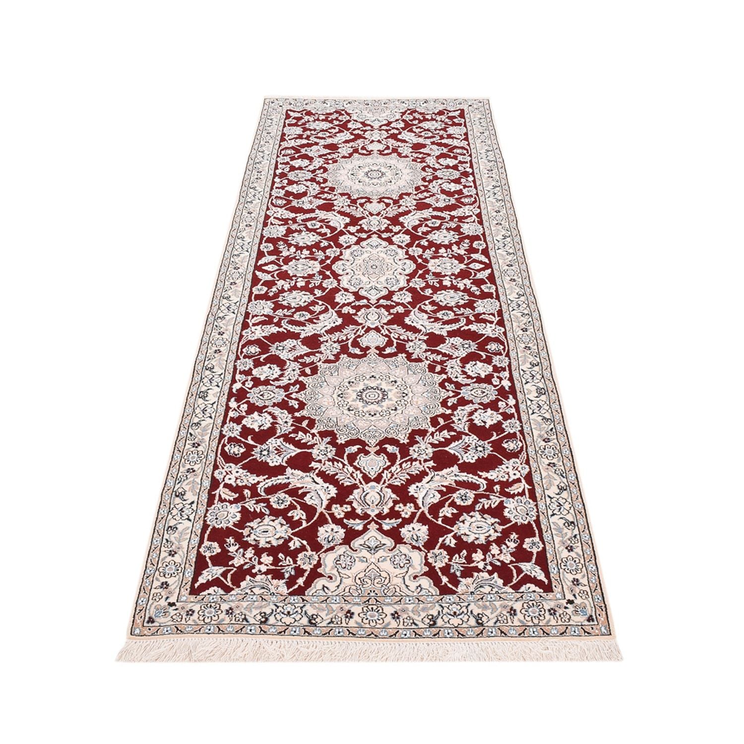 Läufer Perser - Nain - Royal - 275 x 93 cm - rot