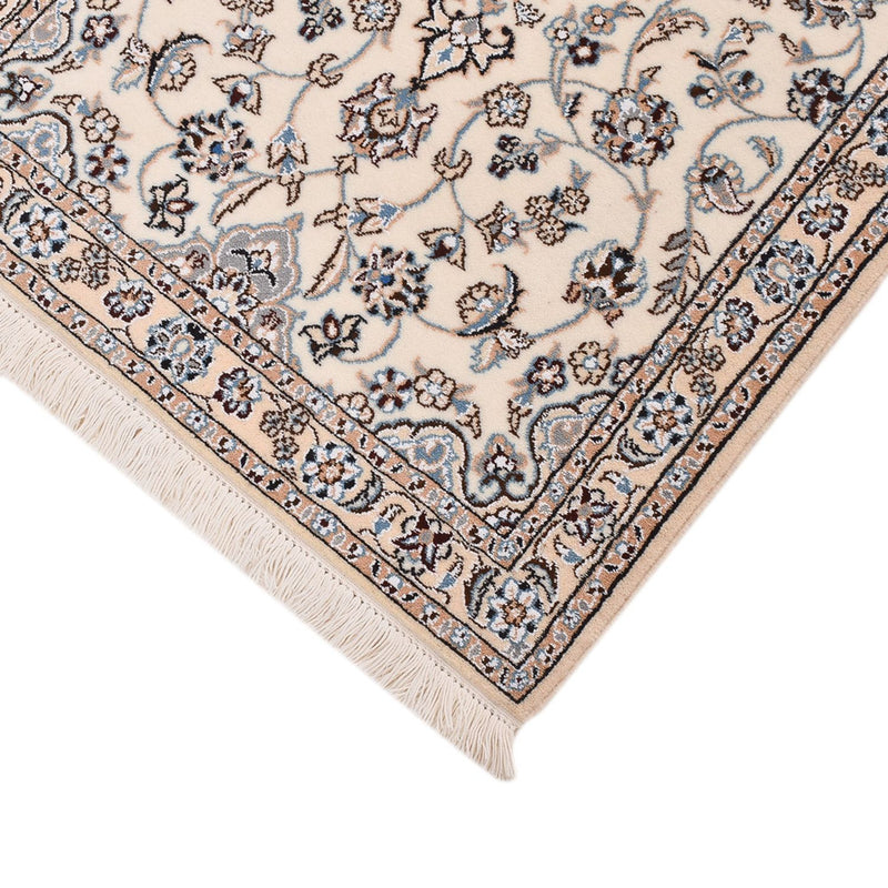 Tapis de couloir Tapis persan - Nain - Royal - 215 x 71 cm - crème