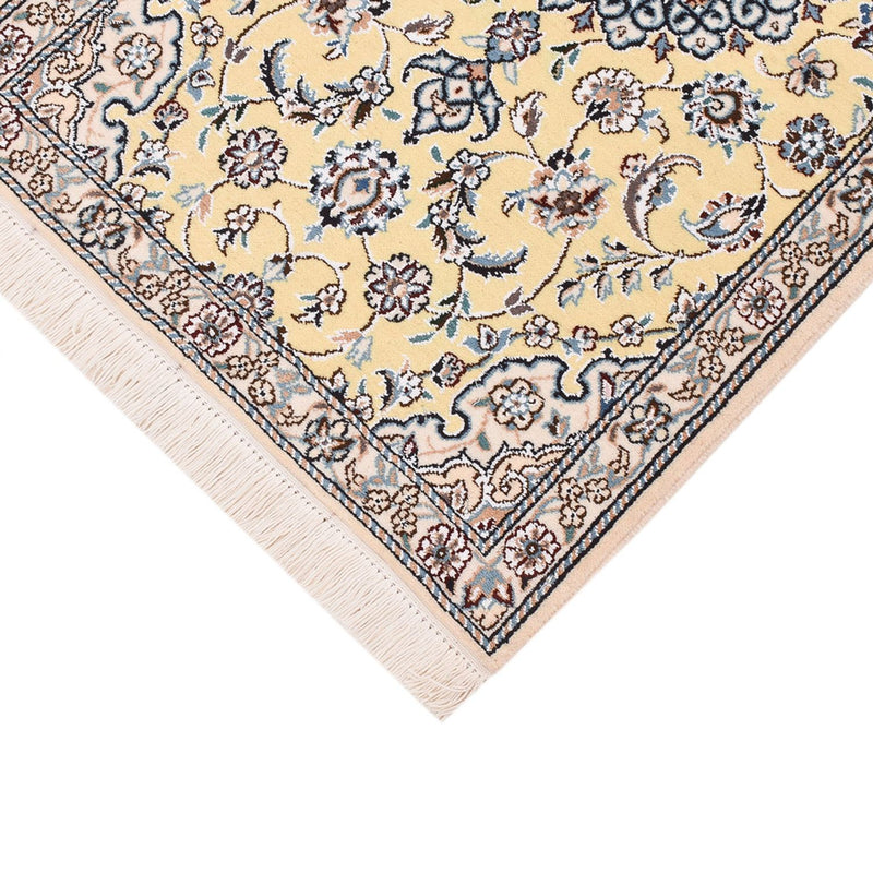 Tapis de couloir Tapis persan - Nain - Royal - 204 x 60 cm - beige