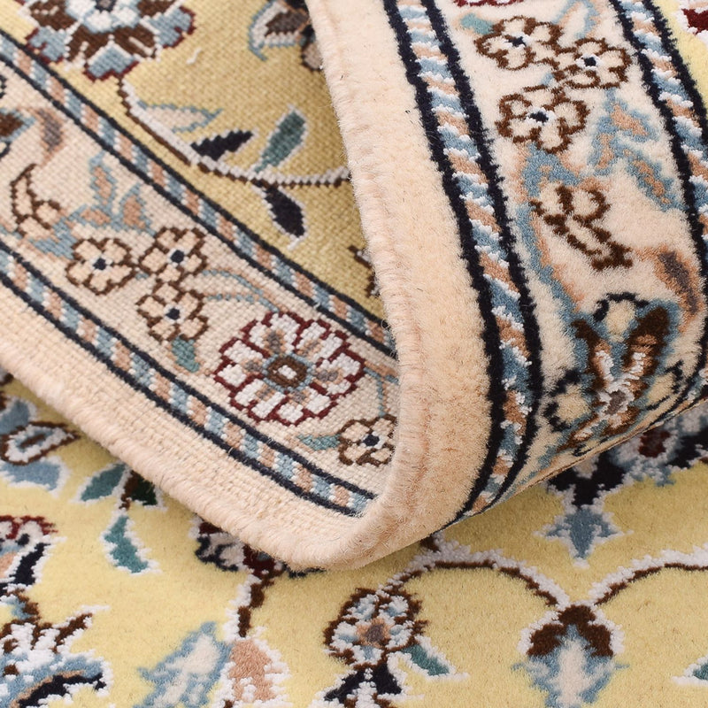 Tapis de couloir Tapis persan - Nain - Royal - 204 x 60 cm - beige