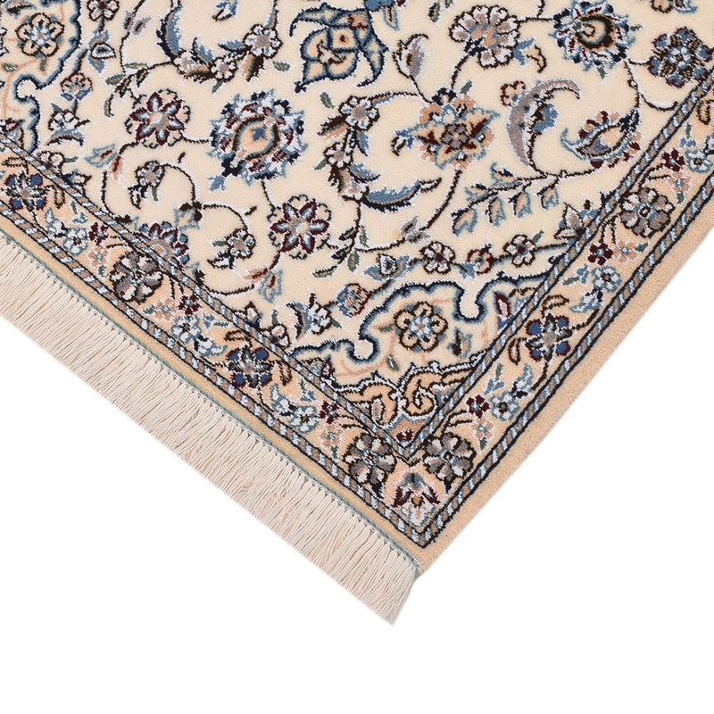 Tapis de couloir Tapis persan - Nain - Royal - 197 x 61 cm - crème