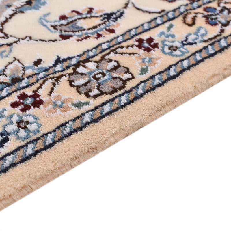 Tapis de couloir Tapis persan - Nain - Royal - 197 x 61 cm - crème