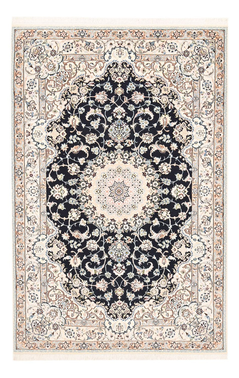 Tapis persan - Nain - Royal - 252 x 164 cm - bleu foncé
