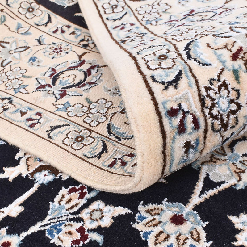 Tapis persan - Nain - Royal - 194 x 147 cm - bleu foncé