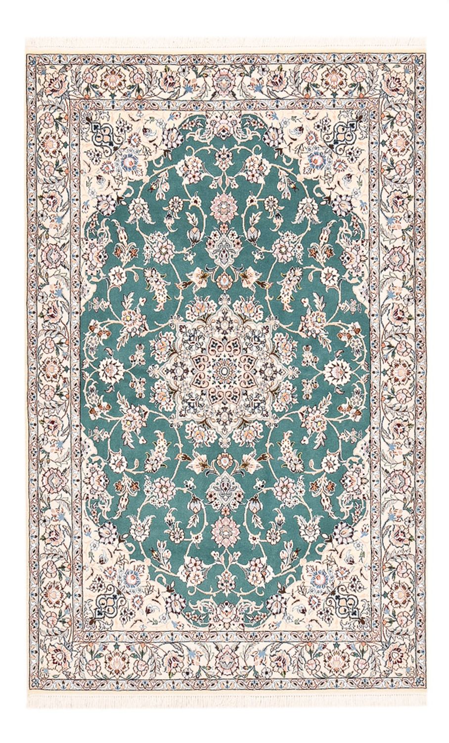 Tapis persan - Nain - Royal - 203 x 127 cm - vert