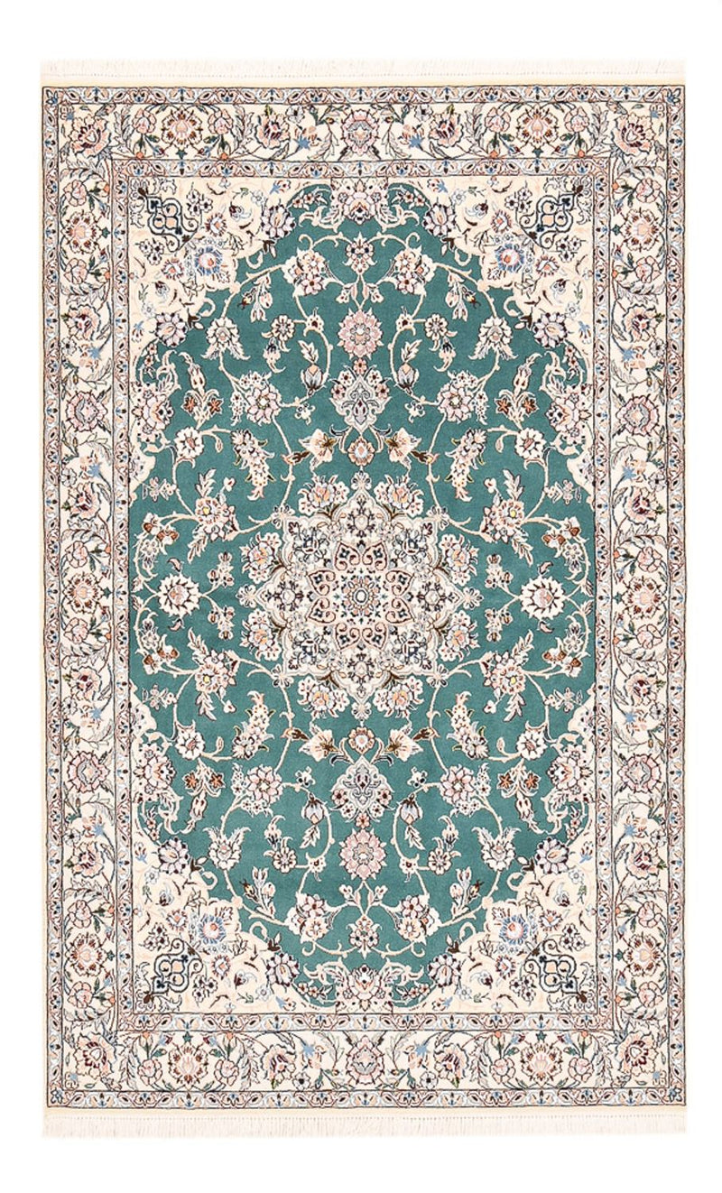 Tapis persan - Nain - Royal - 203 x 127 cm - vert