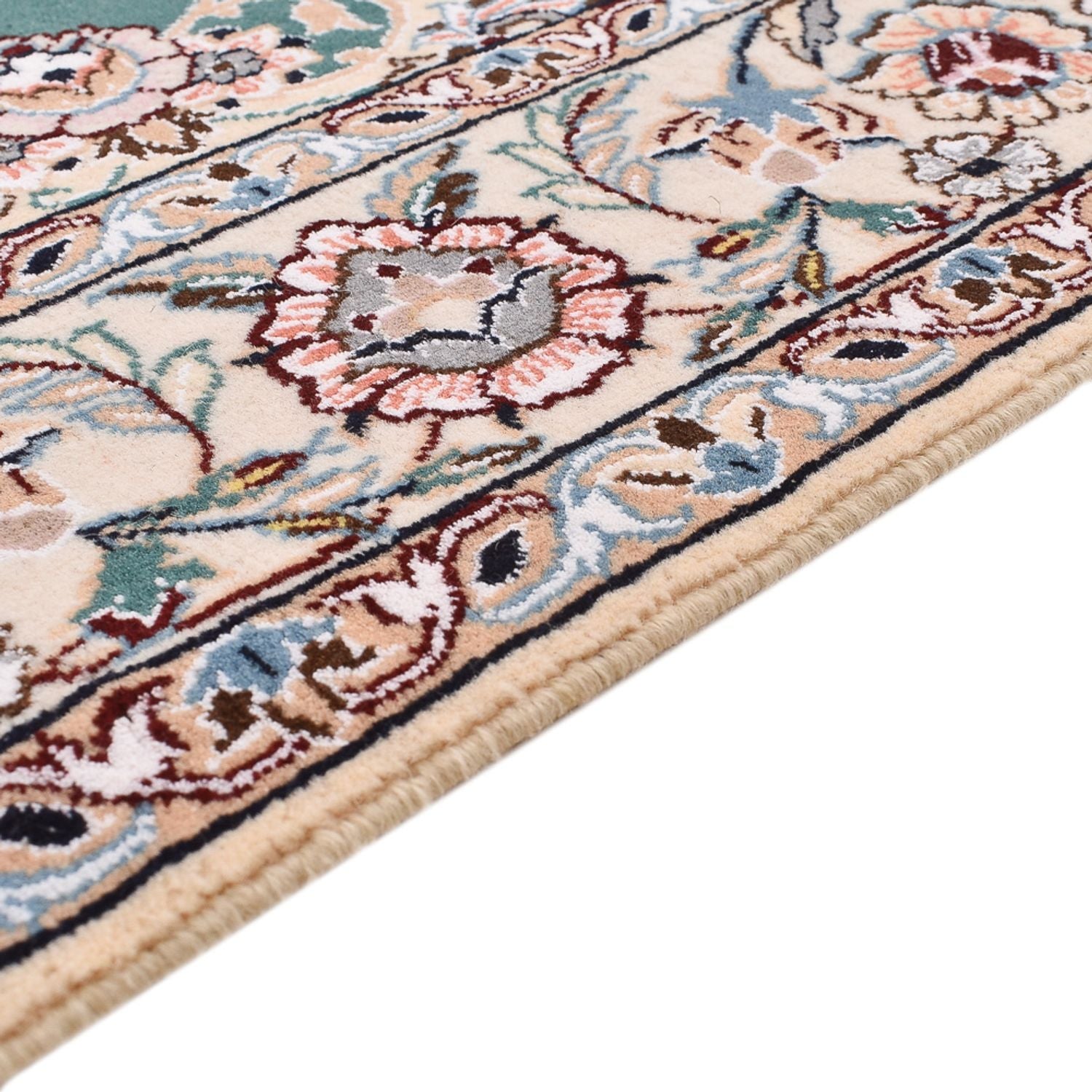 Tapis persan - Nain - Royal - 203 x 127 cm - vert