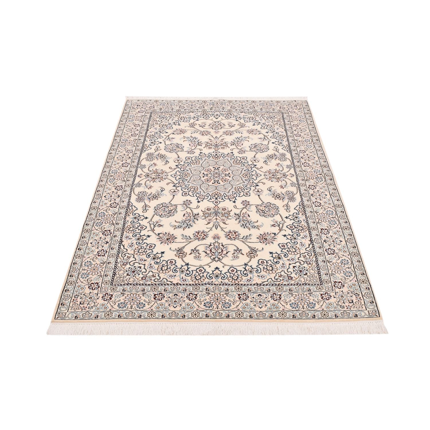 Perserteppich - Nain - Royal - 196 x 130 cm - creme