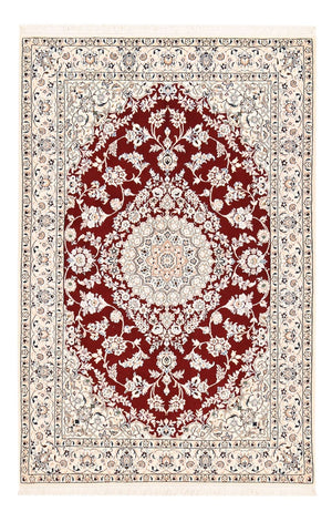 Tapis persan - Nain - Royal - 195 x 127 cm - rouge