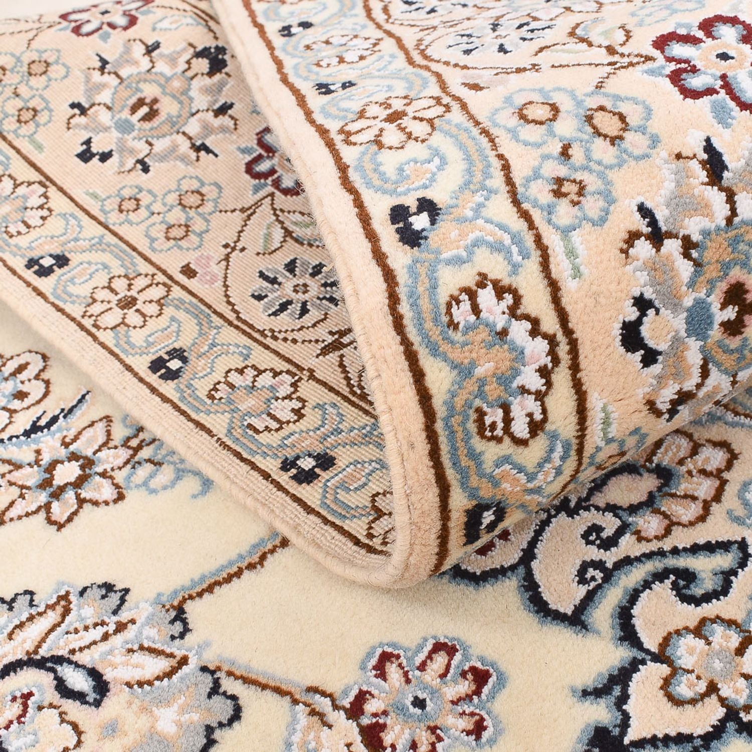 Tapis persan - Nain - Royal - 207 x 127 cm - beige