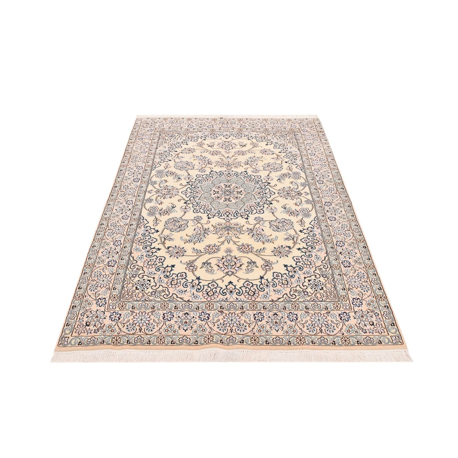 Tapis persan - Nain - Royal - 207 x 127 cm - beige