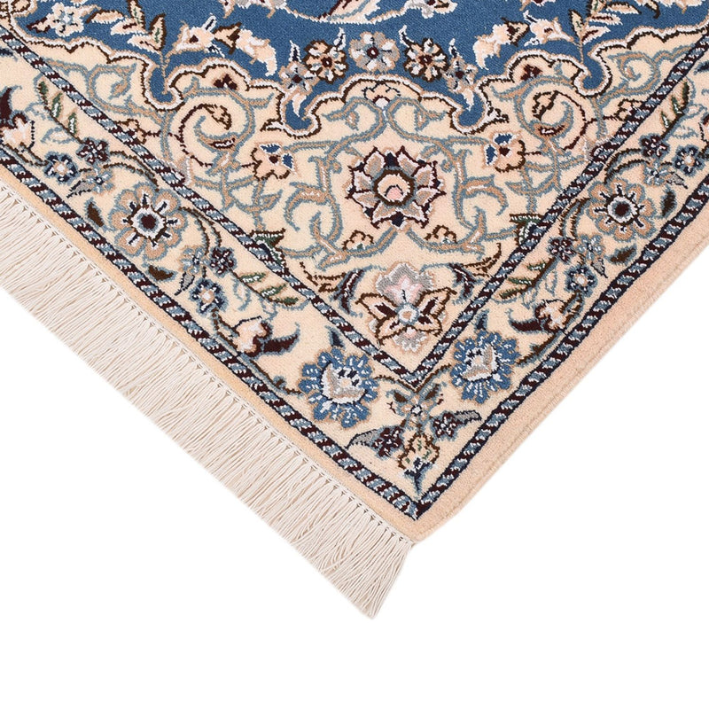 Tapis persan - Nain - Royal - 127 x 90 cm - bleu