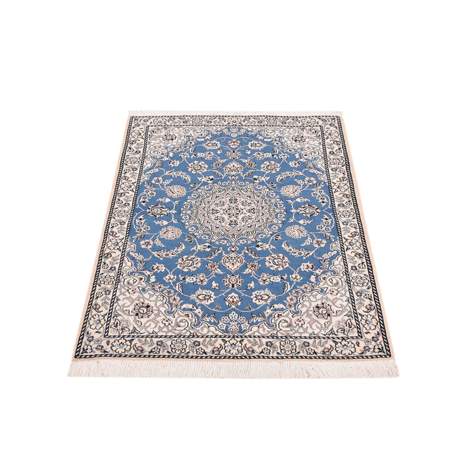 Perserteppich - Nain - Royal - 127 x 90 cm - blau