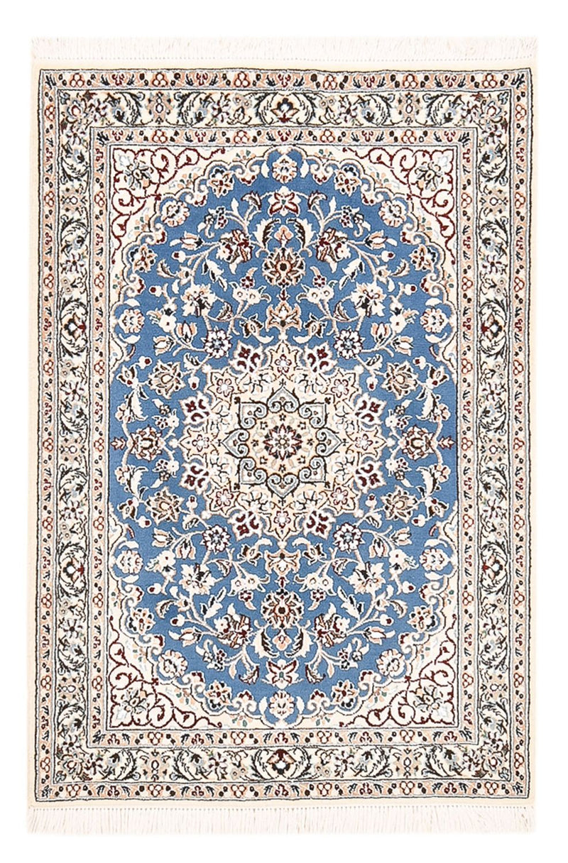 Tapis persan - Nain - Royal - 120 x 80 cm - bleu