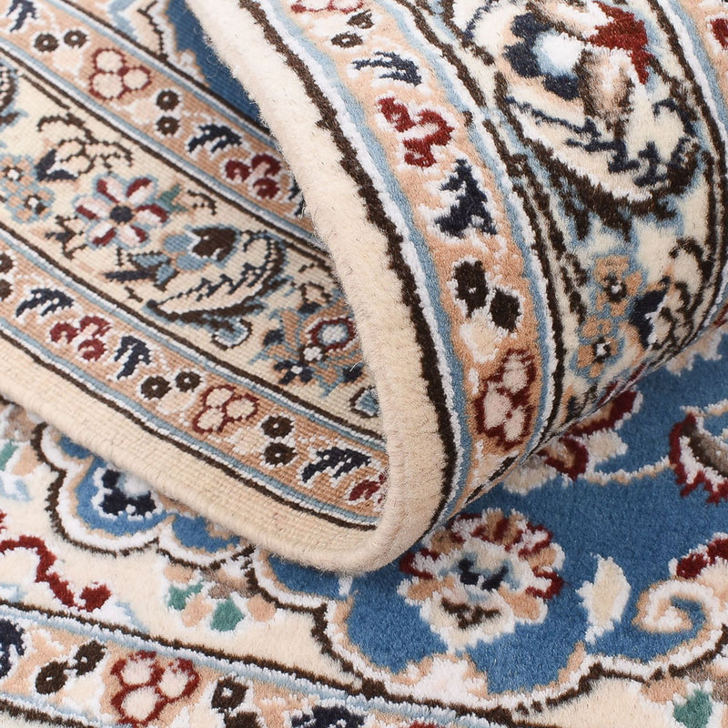 Tapis persan - Nain - Royal - 120 x 80 cm - bleu