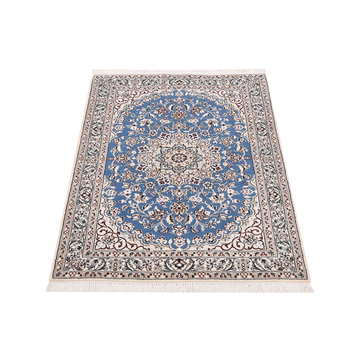 Tapis persan - Nain - Royal - 120 x 80 cm - bleu