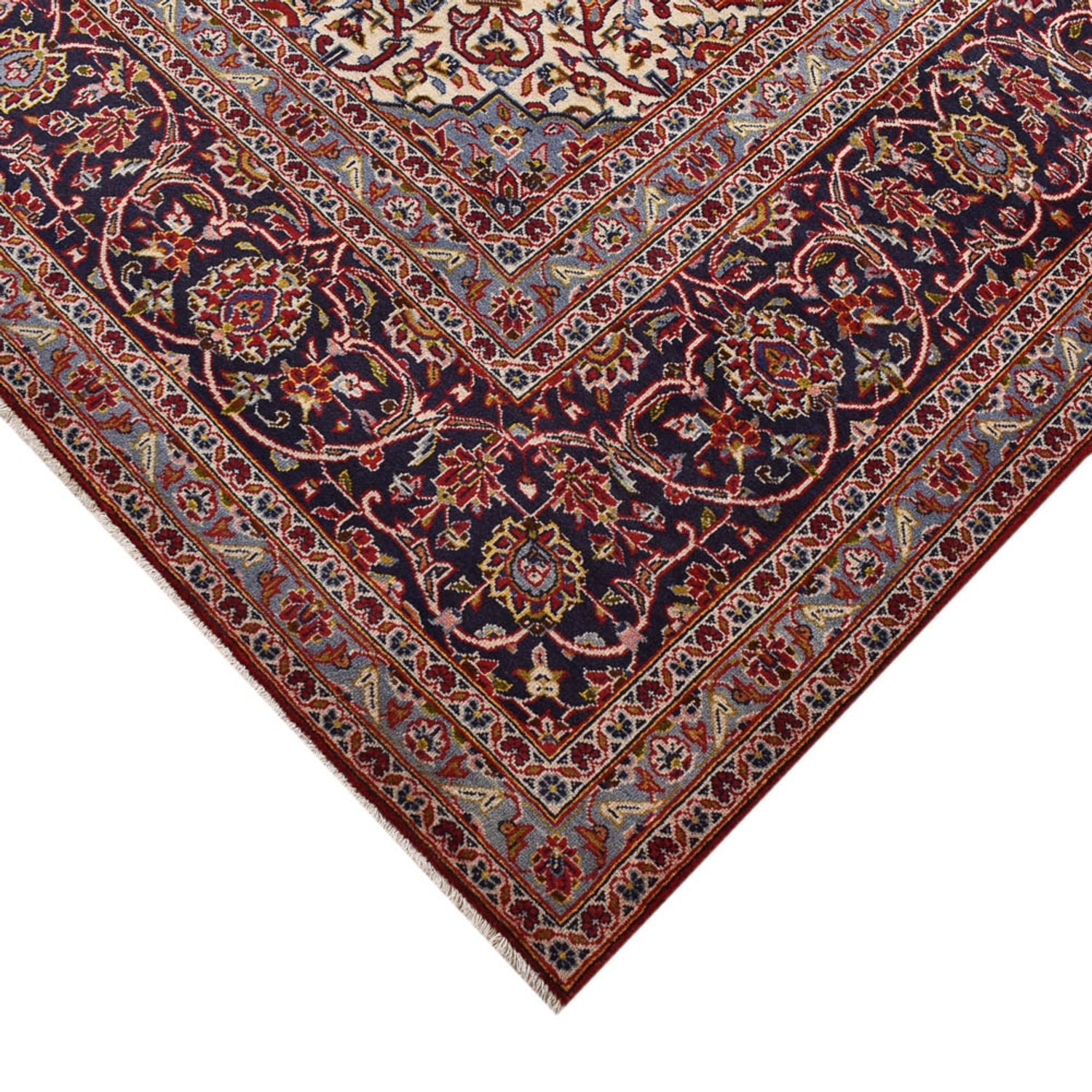 Tapis persan - Keshan - 393 x 294 cm - rouge