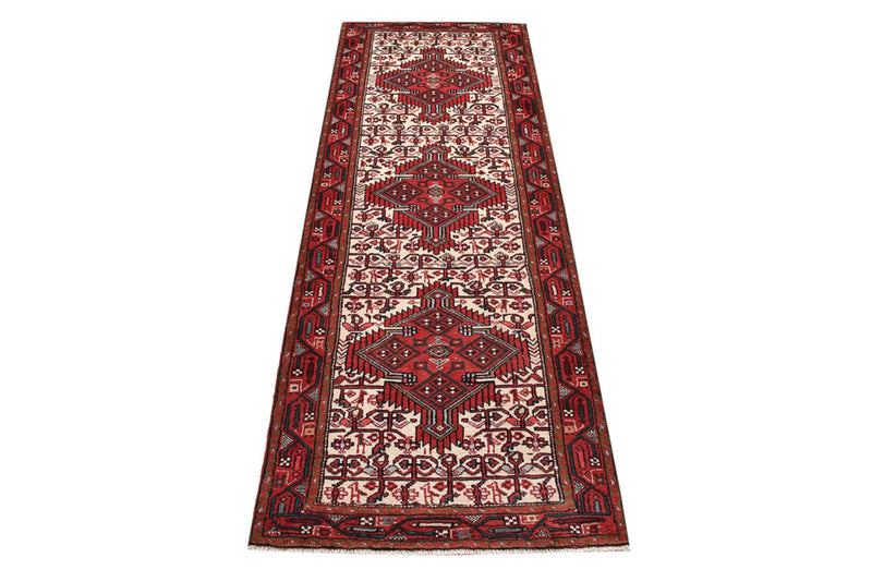Tapis de couloir Tapis persan - Nomadic - 247 x 82 cm - rouge