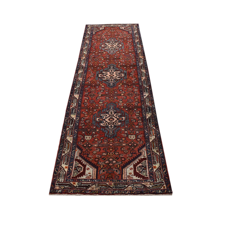 Tapis de couloir Tapis persan - Nomadic - 281 x 81 cm - rouge