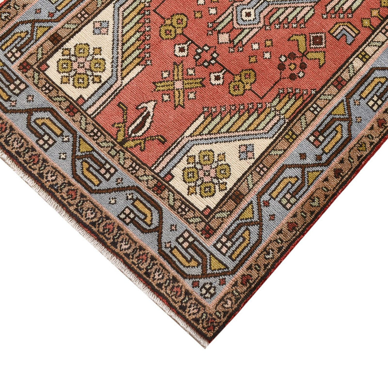 Tapis de couloir Tapis persan - Nomadic - 292 x 74 cm - rouge clair