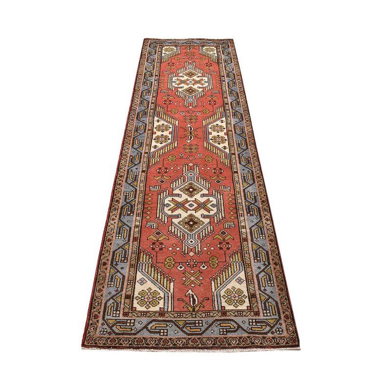 Tapis de couloir Tapis persan - Nomadic - 292 x 74 cm - rouge clair