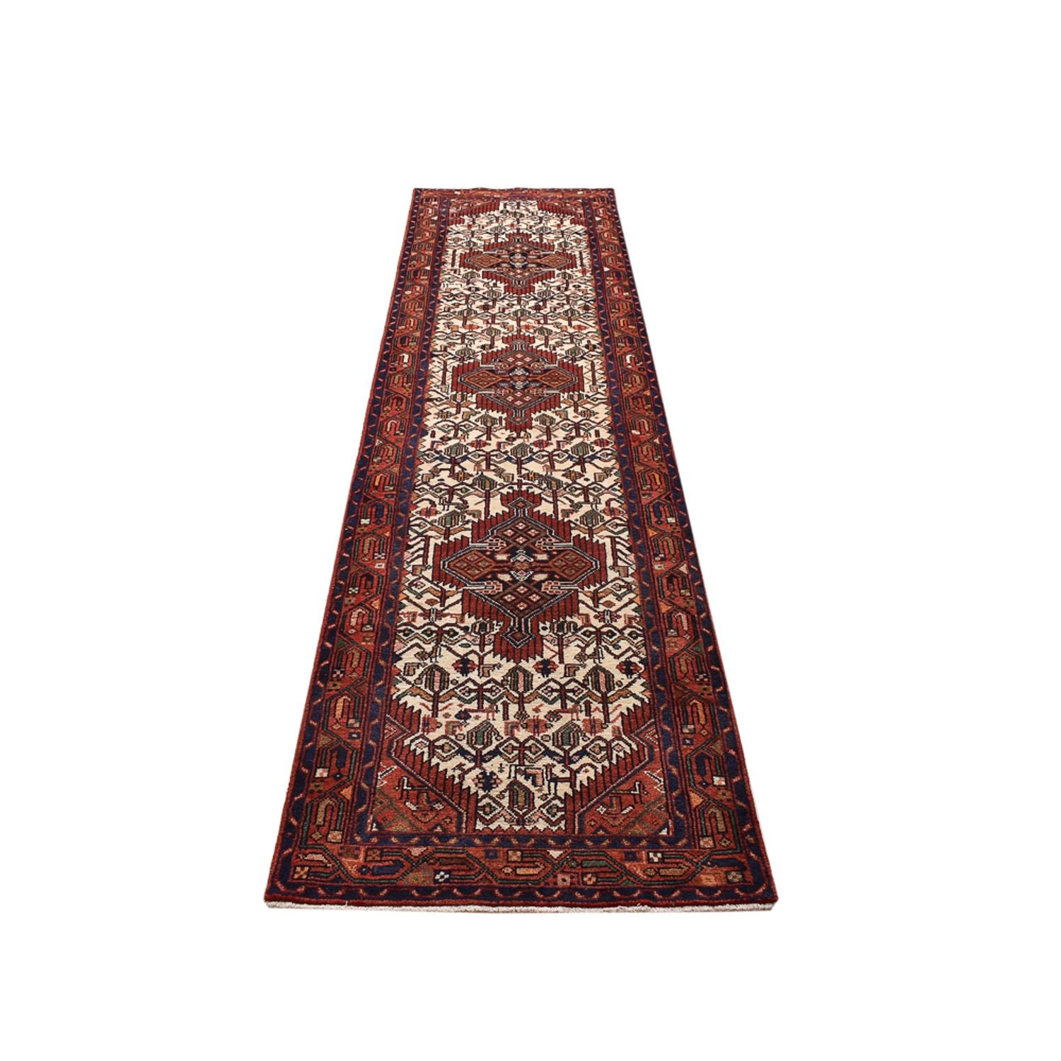 Tapis de couloir Tapis persan - Nomadic - 310 x 81 cm - beige