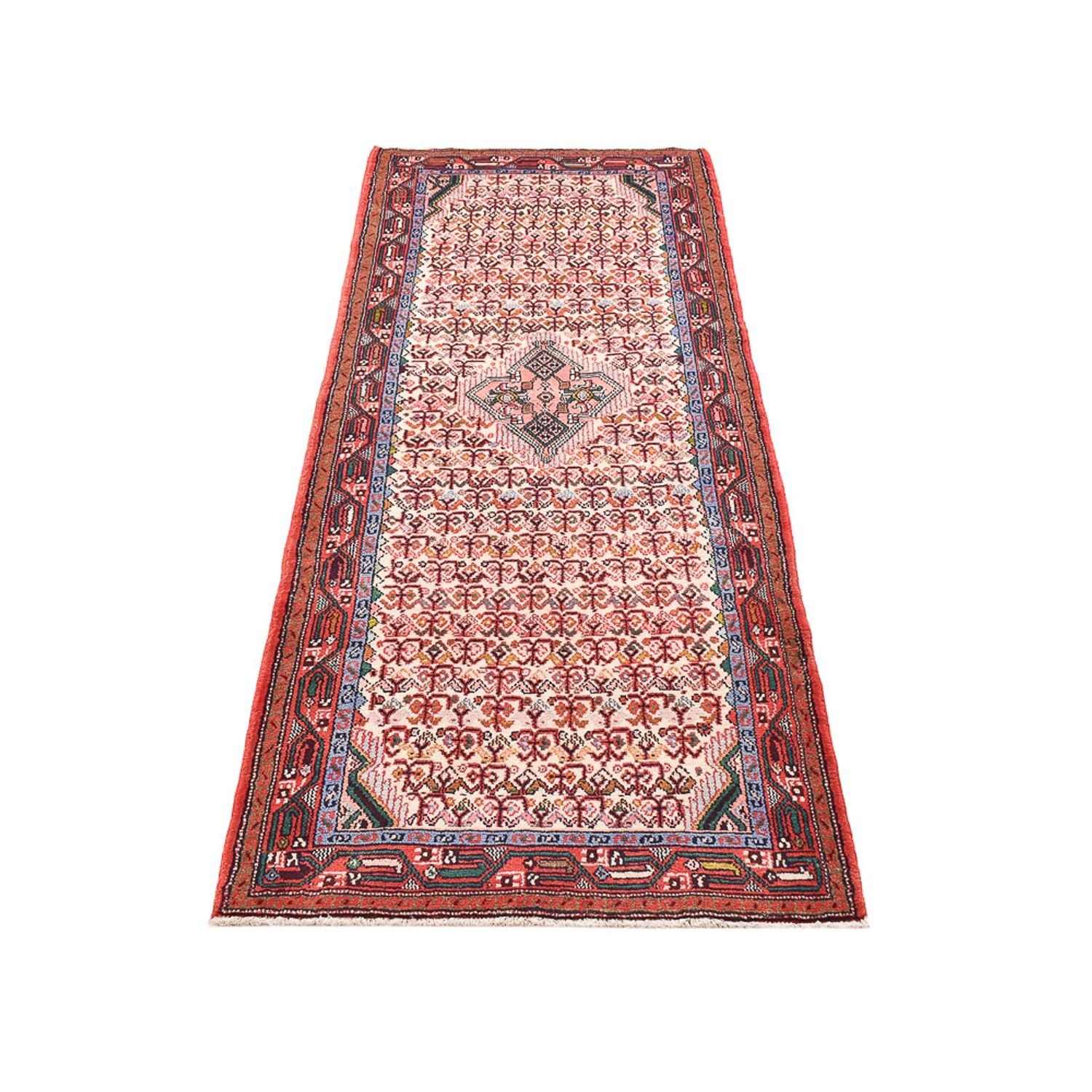Tapis de couloir Tapis persan - Nomadic - 202 x 86 cm - rouge clair