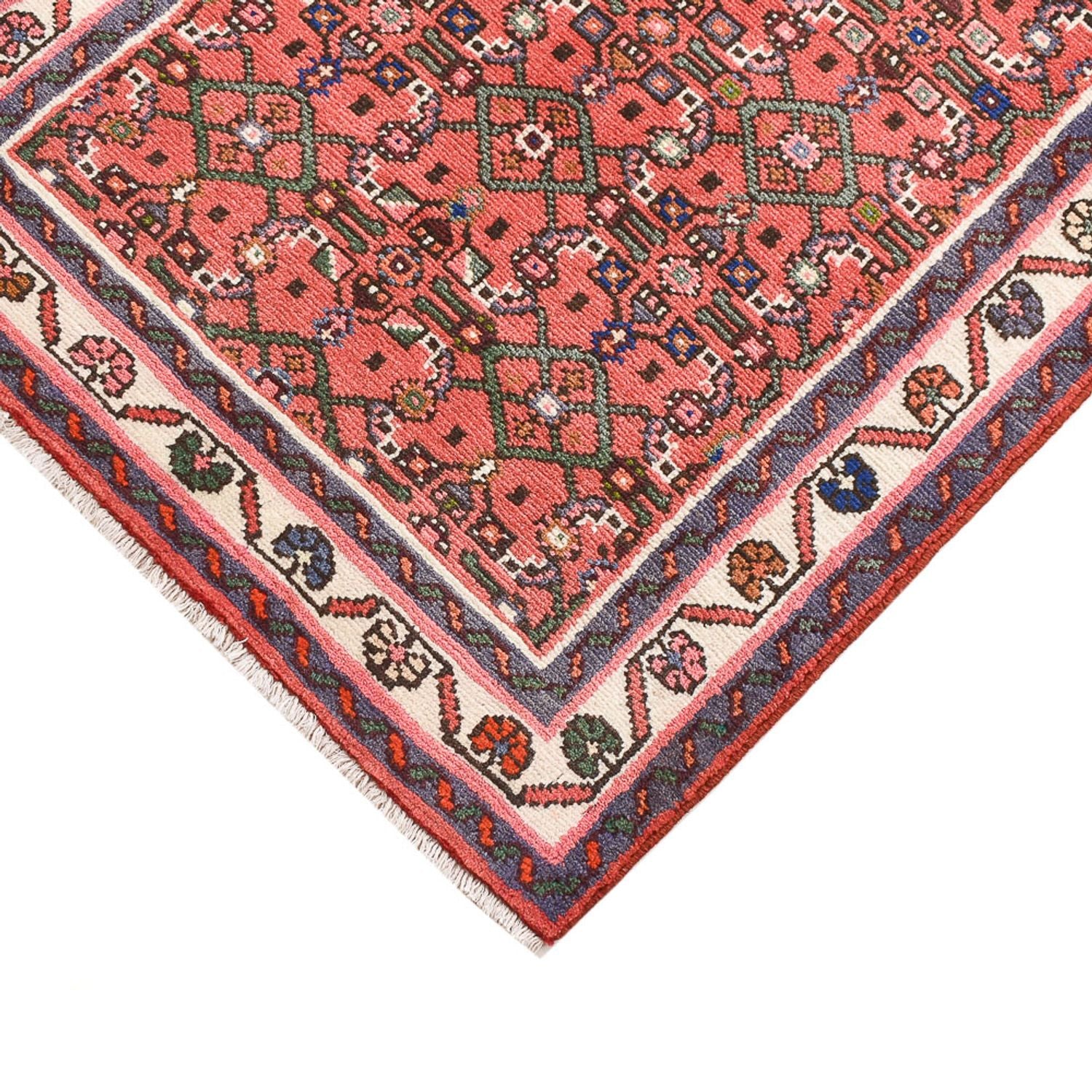 Tapis de couloir Tapis persan - Nomadic - 197 x 71 cm - rouge