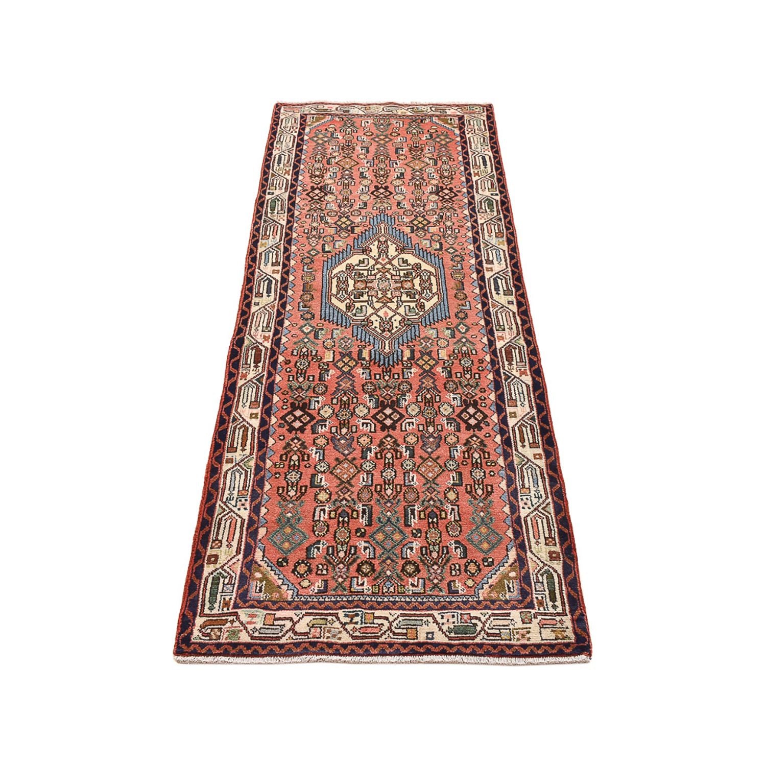 Tapis de couloir Tapis persan - Nomadic - 212 x 80 cm - rouge clair
